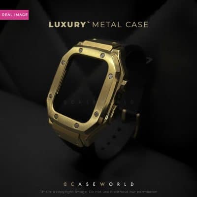 Luxury Stainless Steel Case with Silicon Strap (44-45MM)