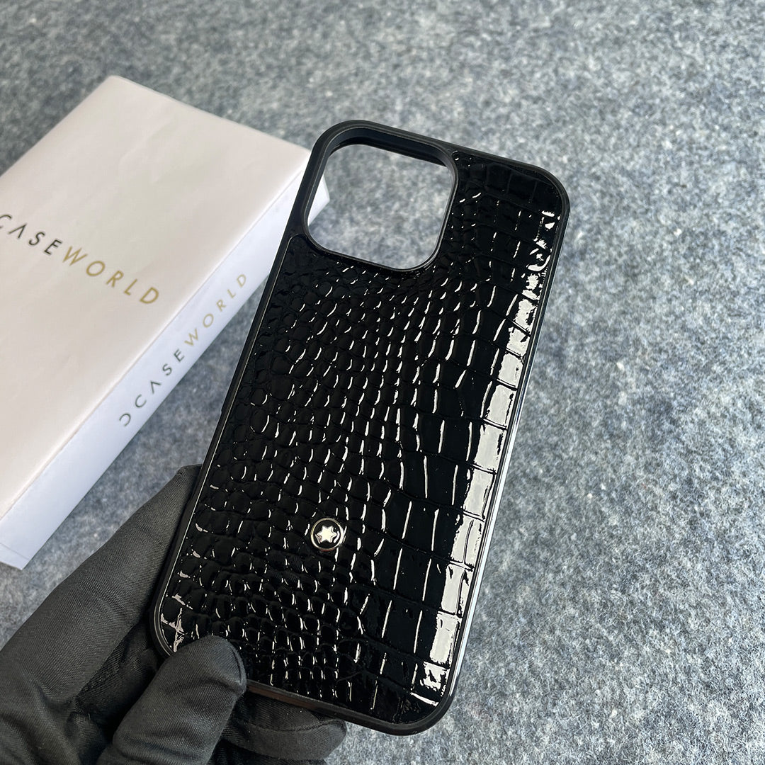 Luxury Croco Patent Leather Case