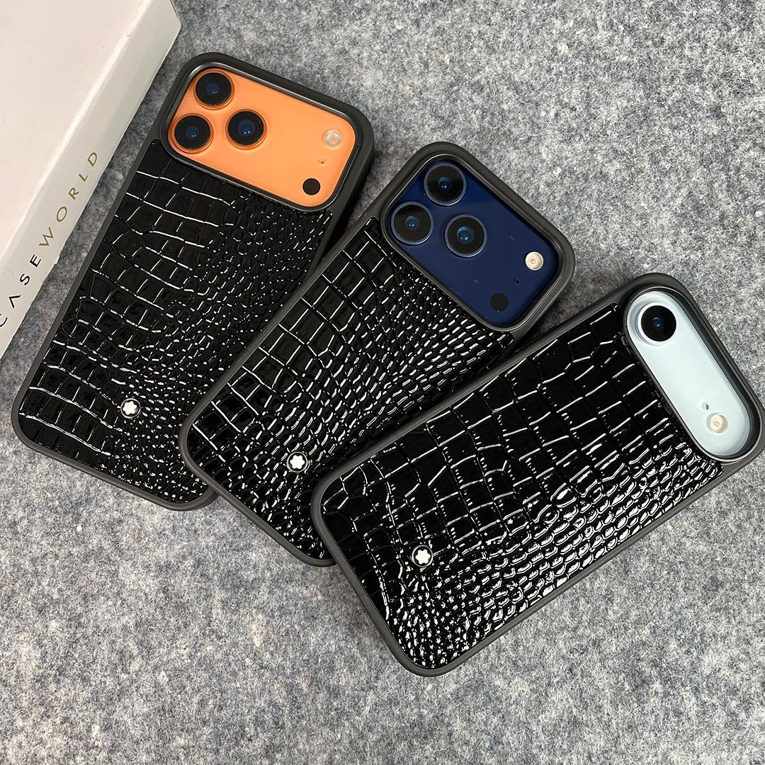Luxury Croco Patent Leather Case