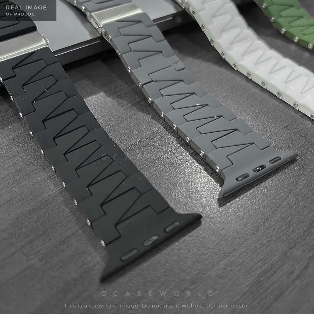 Silicon Armani Style Link Bracelet 42-44-45 MM