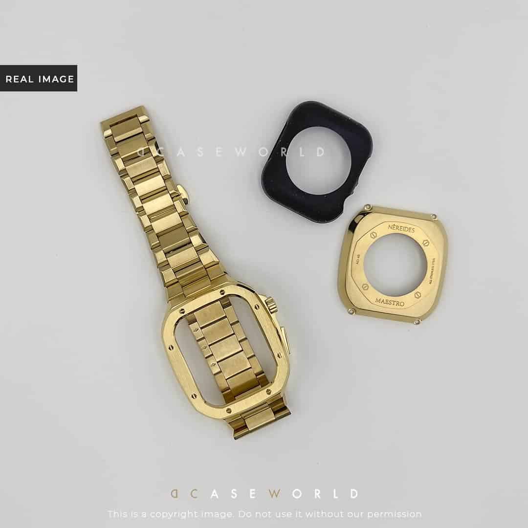 Full Metal Luxury Stainless Steel Case with Metal Belt (44-45MM)