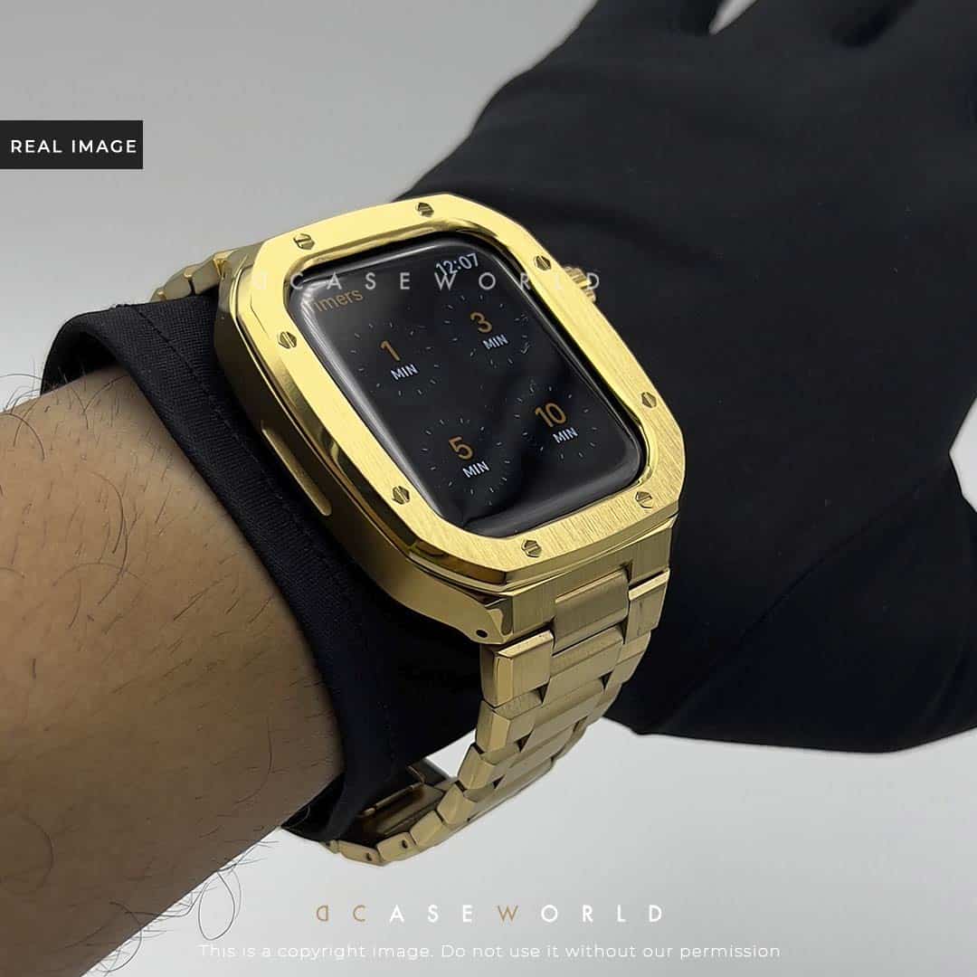 Full Metal Luxury Stainless Steel Case with Metal Belt (44-45MM)