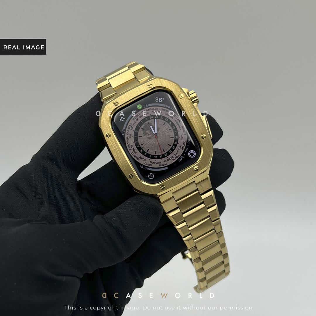 Full Metal Luxury Stainless Steel Case with Metal Belt (44-45MM)