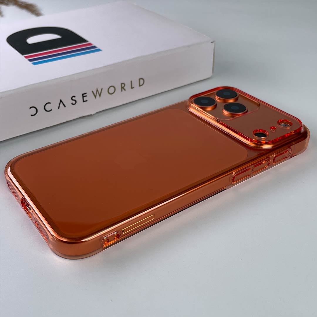 Candy Pop Orange Clear Case