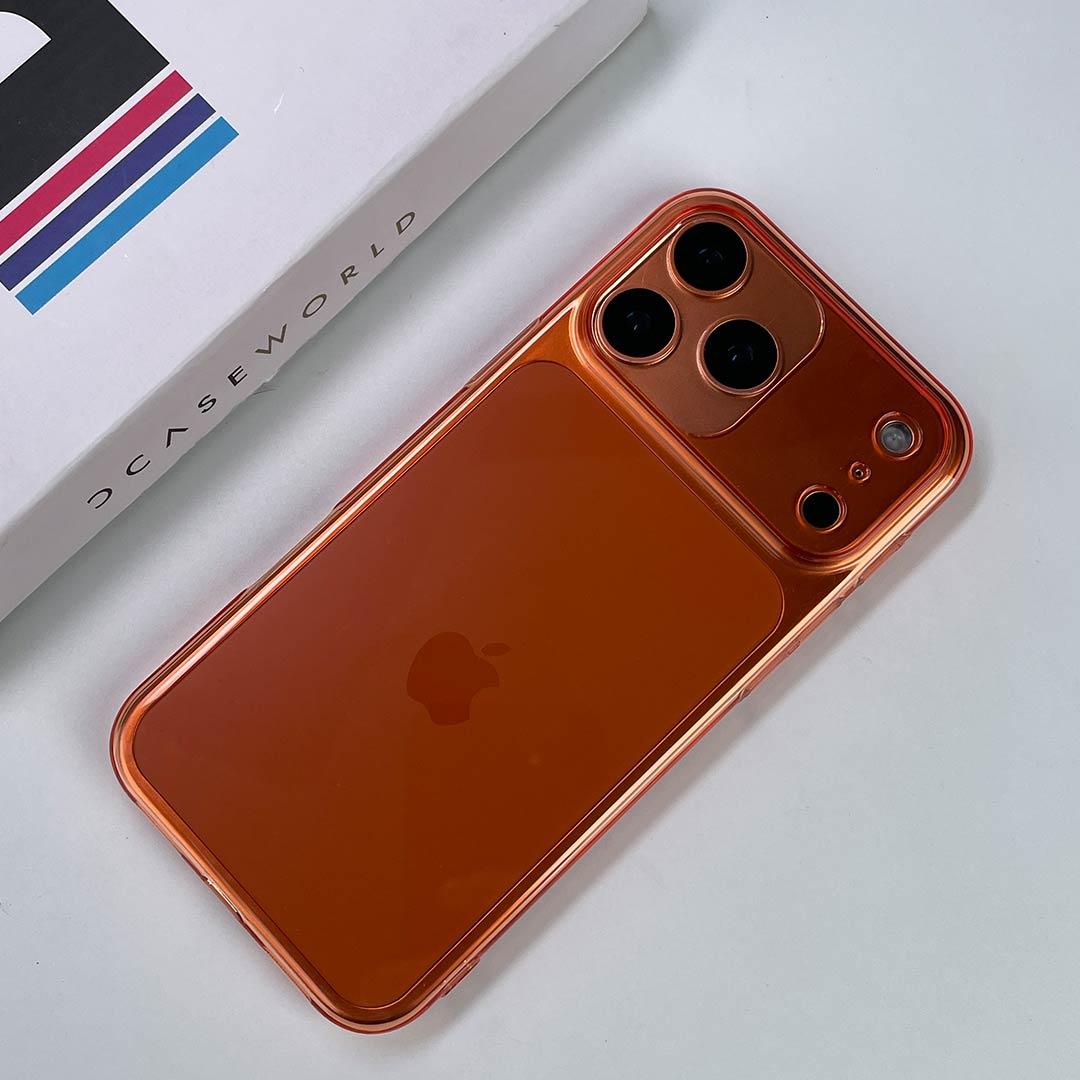 Candy Pop Orange Clear Case