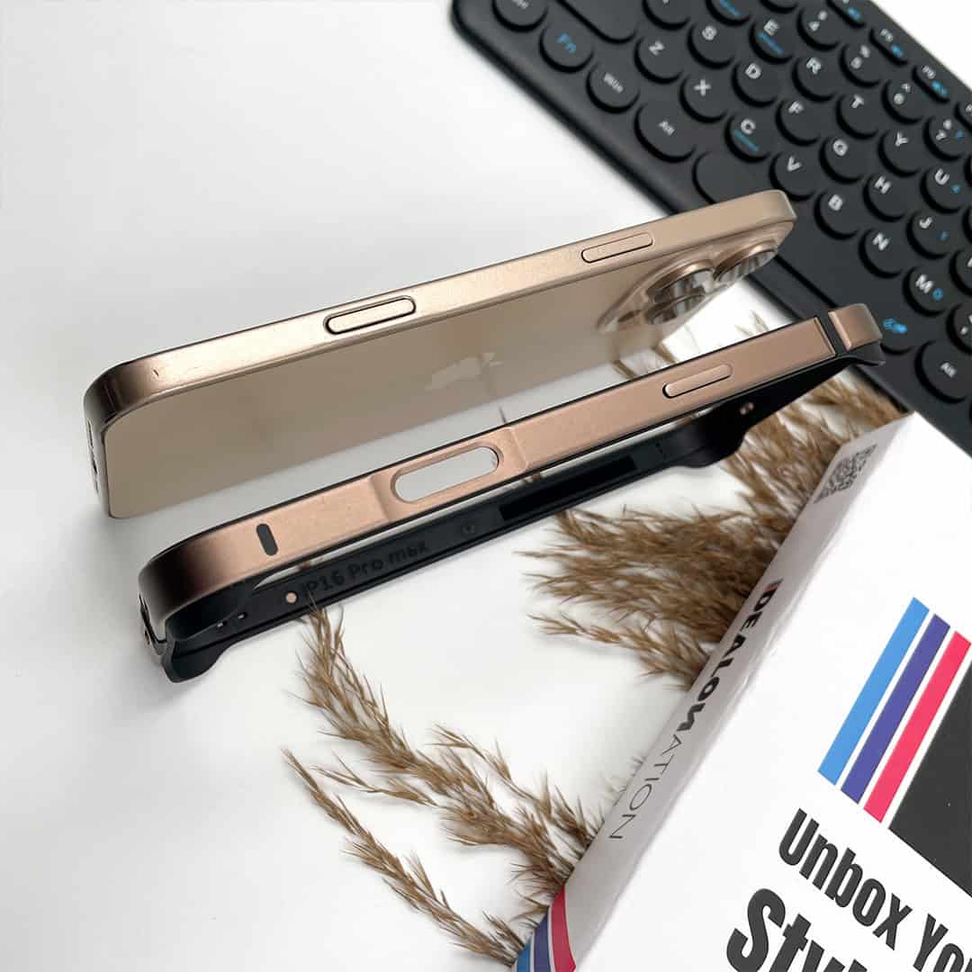 Desert-Titanium Metal Bumper Case