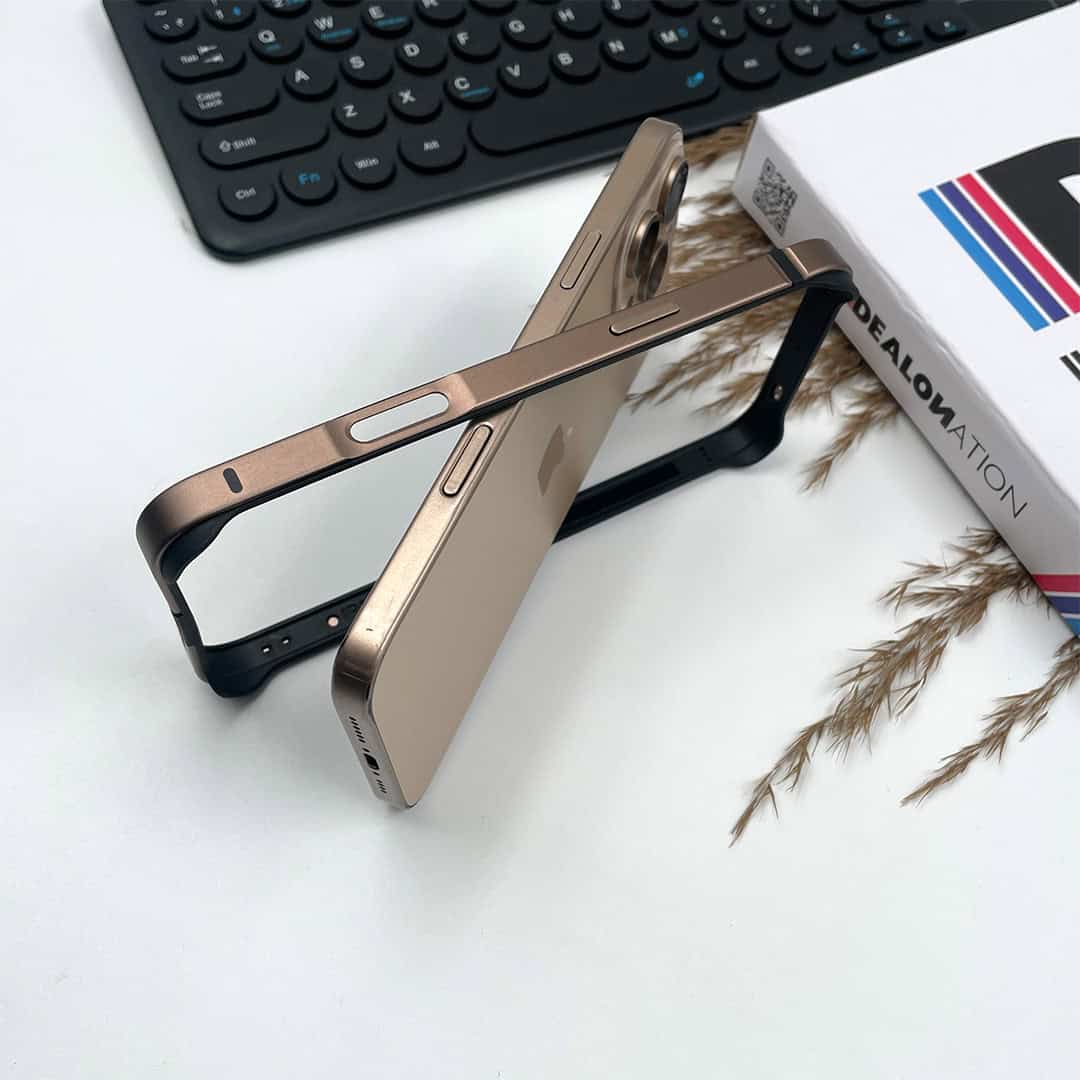 Desert-Titanium Metal Bumper Case