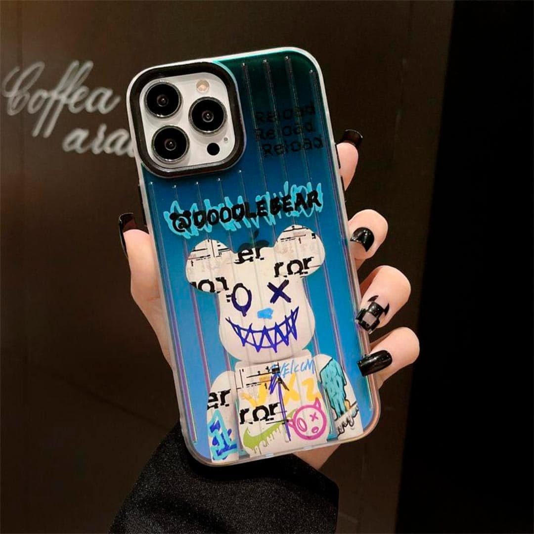 Doodle Bear Trolly Pattern Case