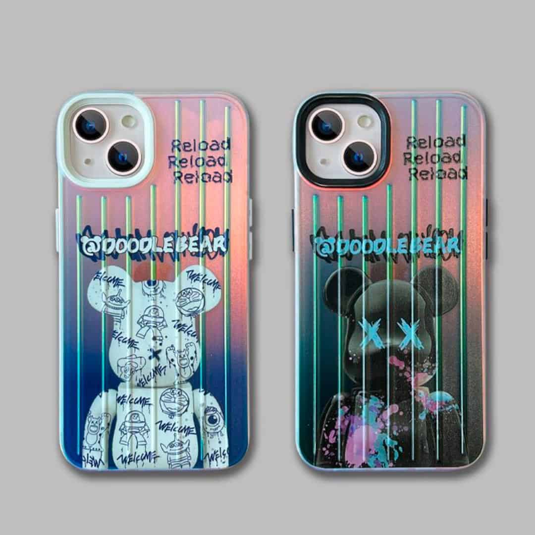 Doodle Bear Trolly Pattern Case