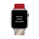 Double Tone Designer Leather Apple Watch Band