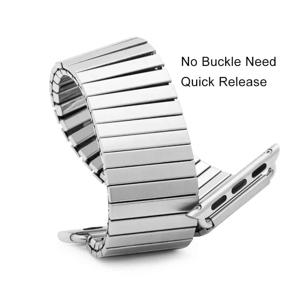 Elastic Classy Stainless Steel Apple Watch Loop (42-44MM)