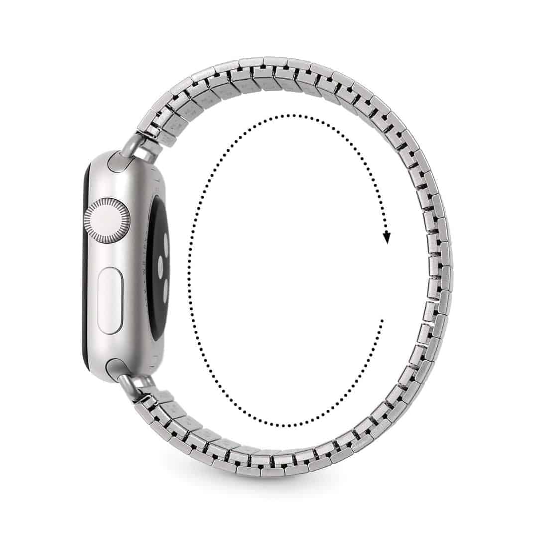 Elastic Classy Stainless Steel Apple Watch Loop (42-44MM)