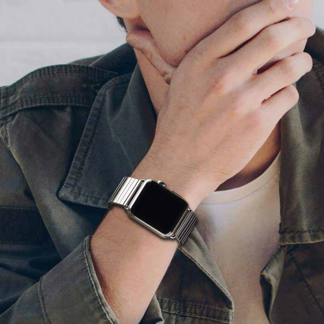 Elastic Classy Stainless Steel Apple Watch Loop (42-44MM)