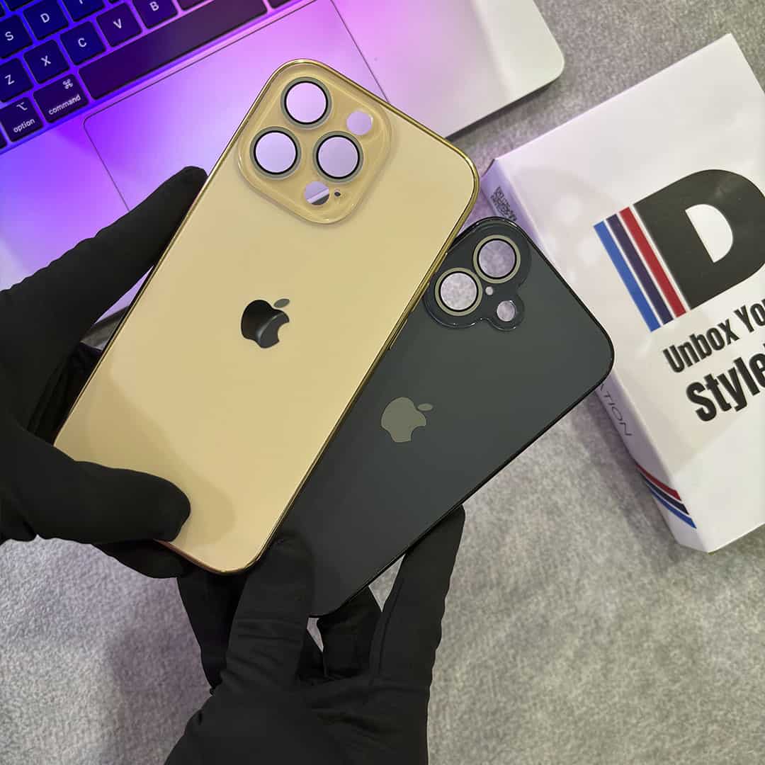 Elegant Matte Chrome Plated Lens Protection Case