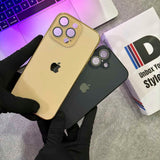 Elegant Matte Chrome Plated Lens Protection Case