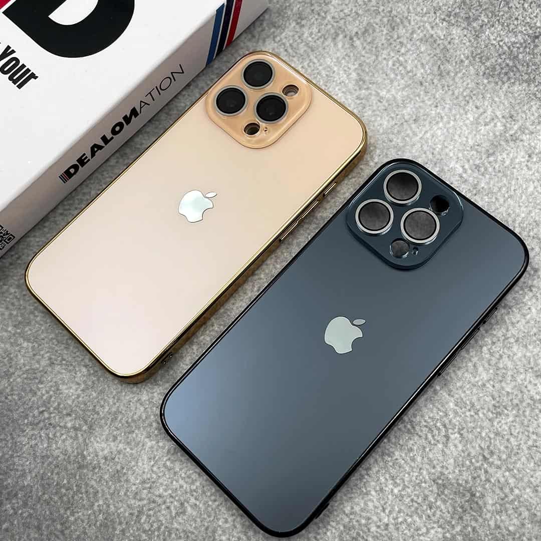 Elegant Matte Chrome Plated Lens Protection Case