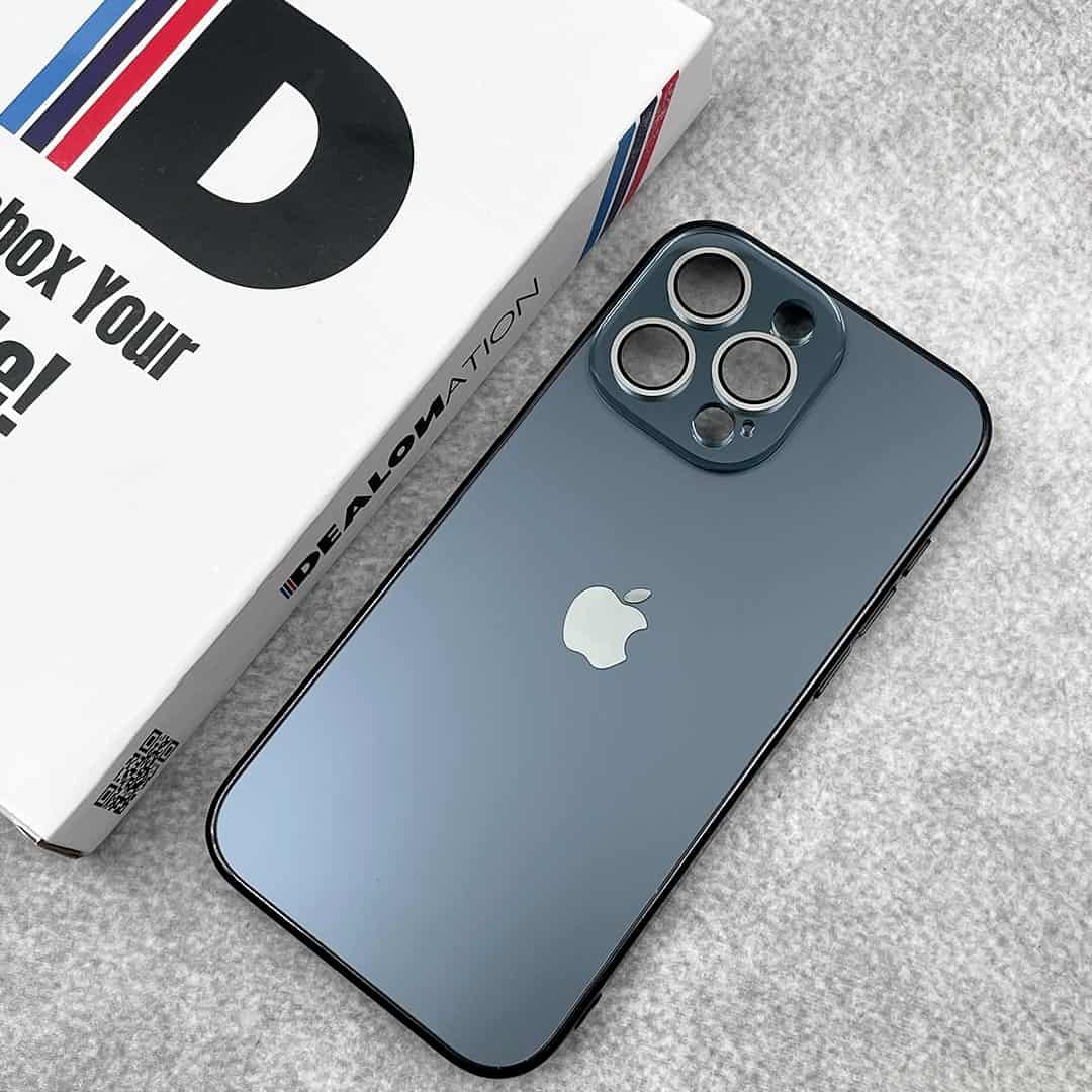 Elegant Matte Chrome Plated Lens Protection Case