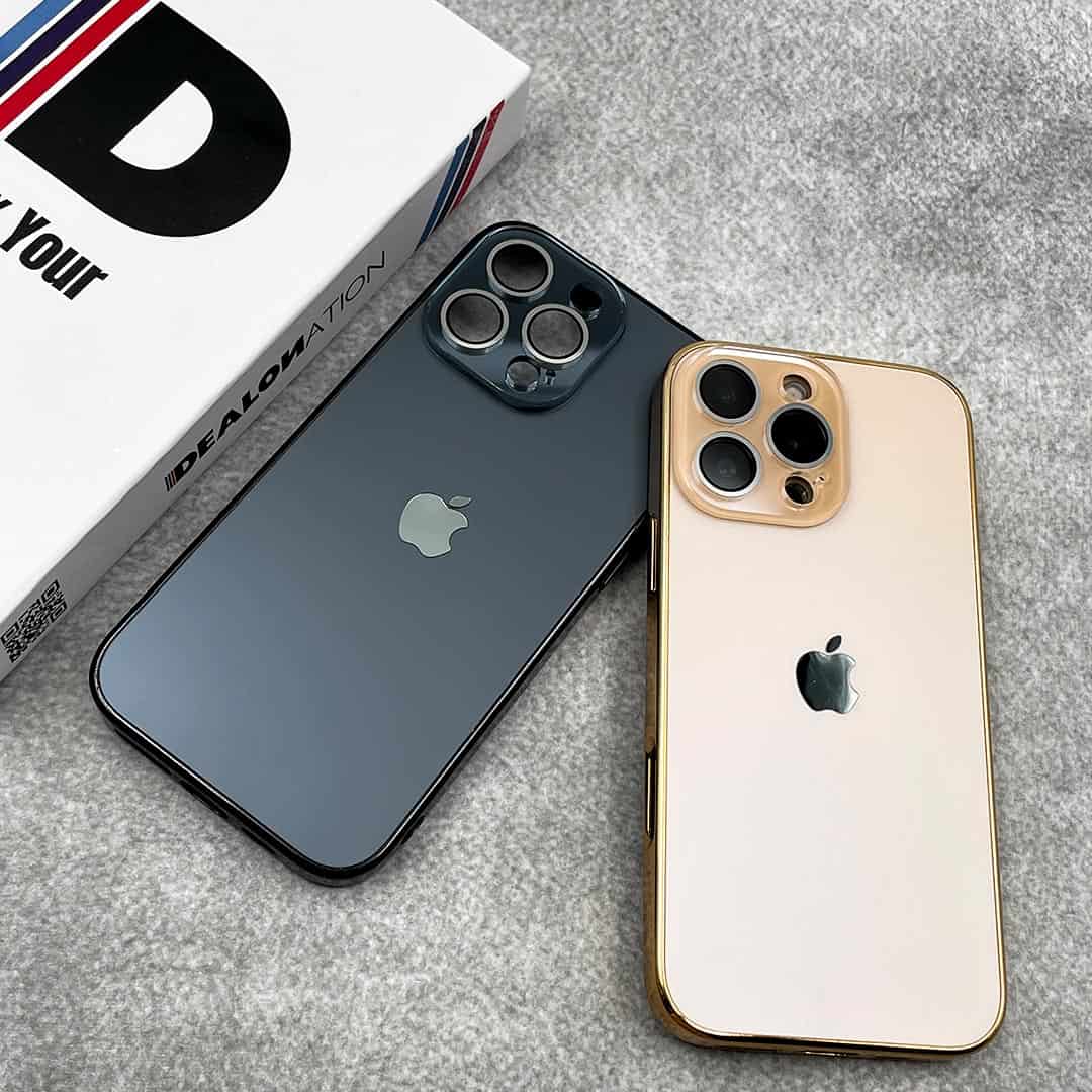 Elegant Matte Chrome Plated Lens Protection Case