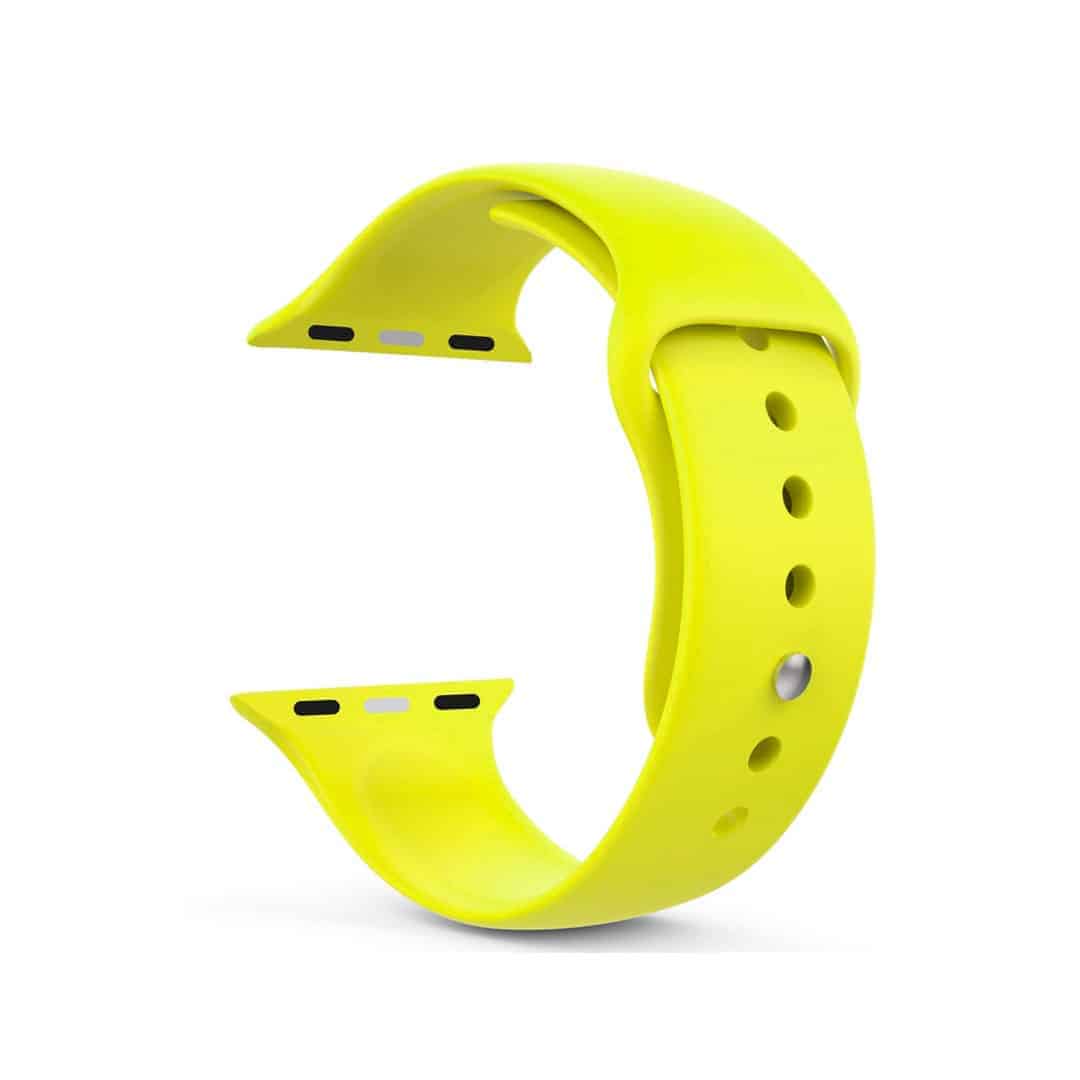 Florescent Green Silicone Sports Apple Watch Band - 44MM