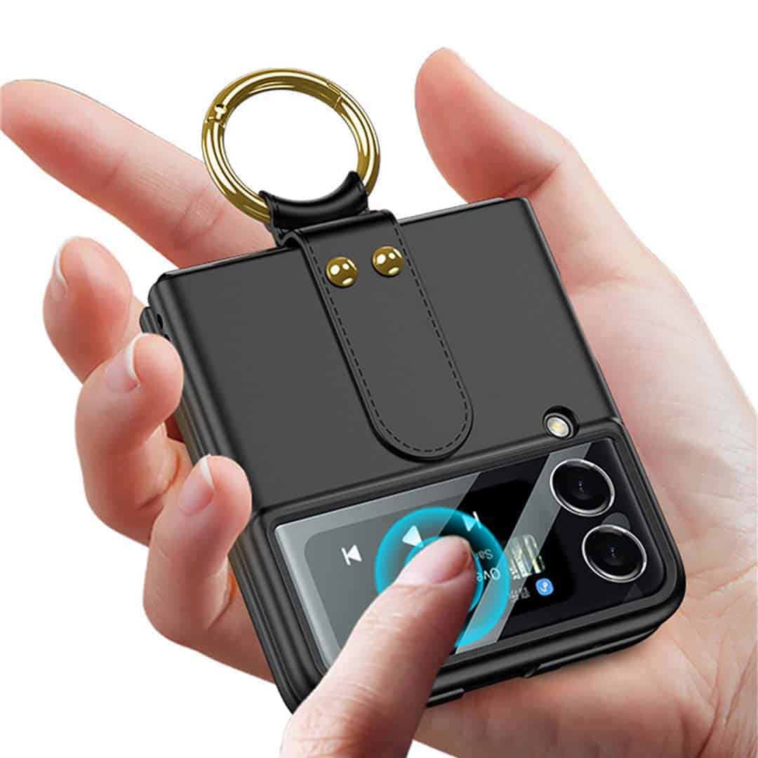 Velvet Touch Case with Ring Z Flip 3