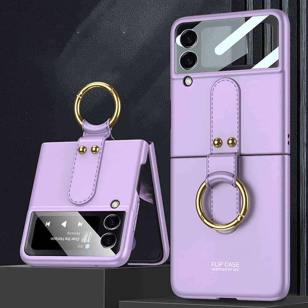 Velvet Touch Case with Ring Z Flip 3