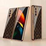 BROWN Checks Luxury Case Samsung - Z Fold 2