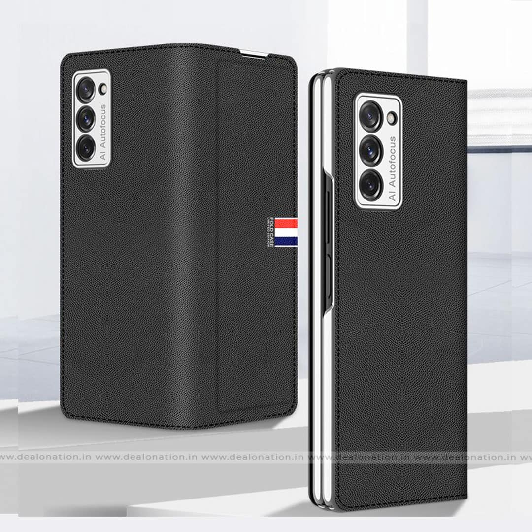 Z Fold 2 Flip Leather Luxury Case