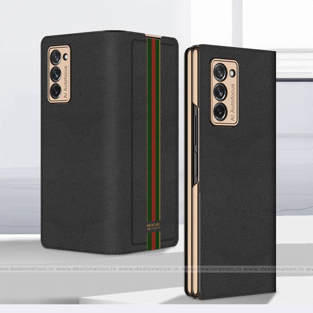 Z Fold 2 Flip Leather Luxury Case