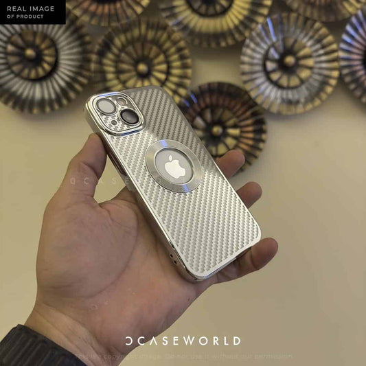 Chrome carbon Fiber Pattern with Lens Glass