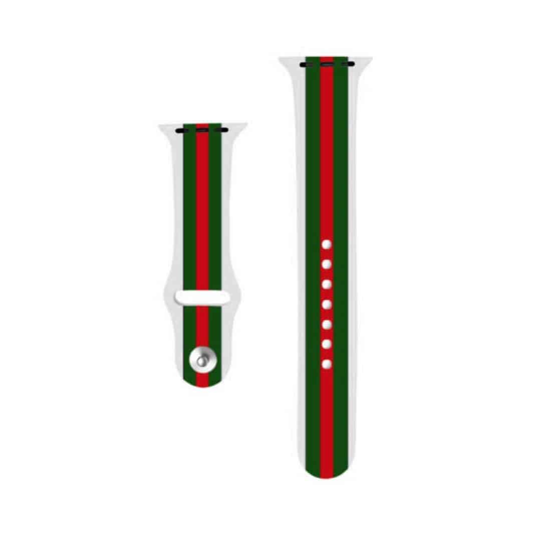 Stripes Silicone Designer Apple Watch Band 42-44 MM