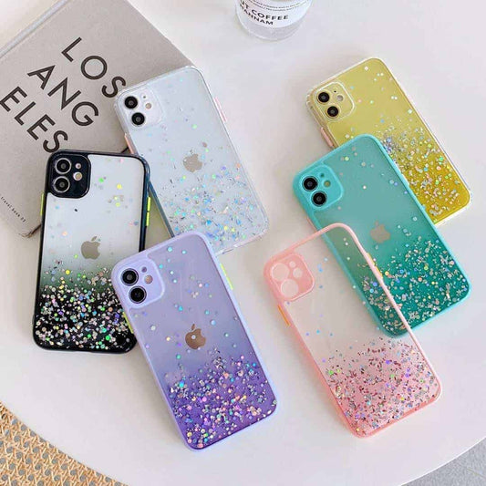Glittery Sparkles Case with Camera Protection