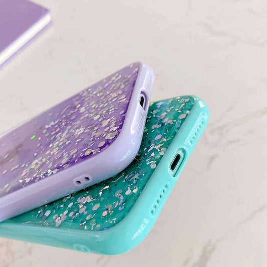 Glittery Sparkles Case with Camera Protection