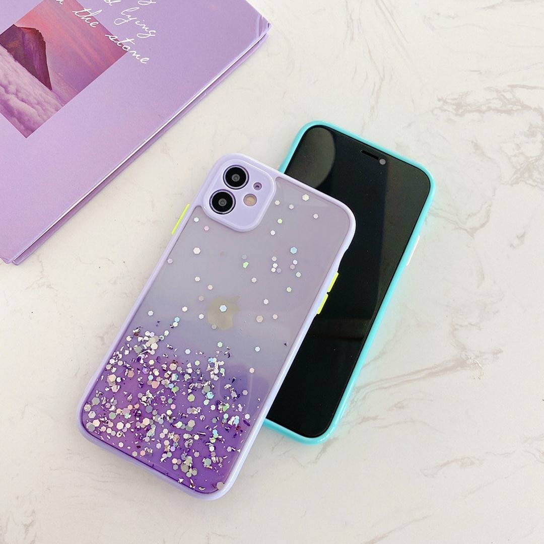 Glittery Sparkles Case with Camera Protection
