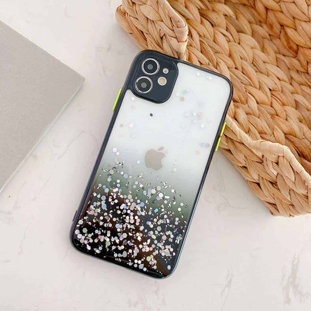 Glittery Sparkles Case with Camera Protection