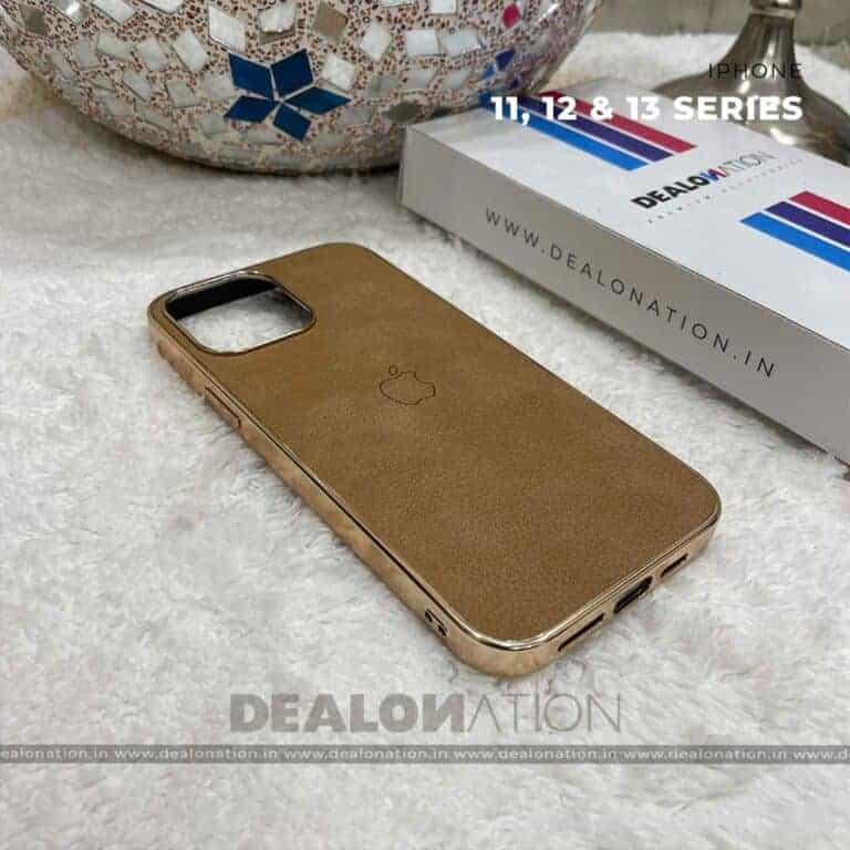 Premium Leather Case with Shiny TPU Bumper