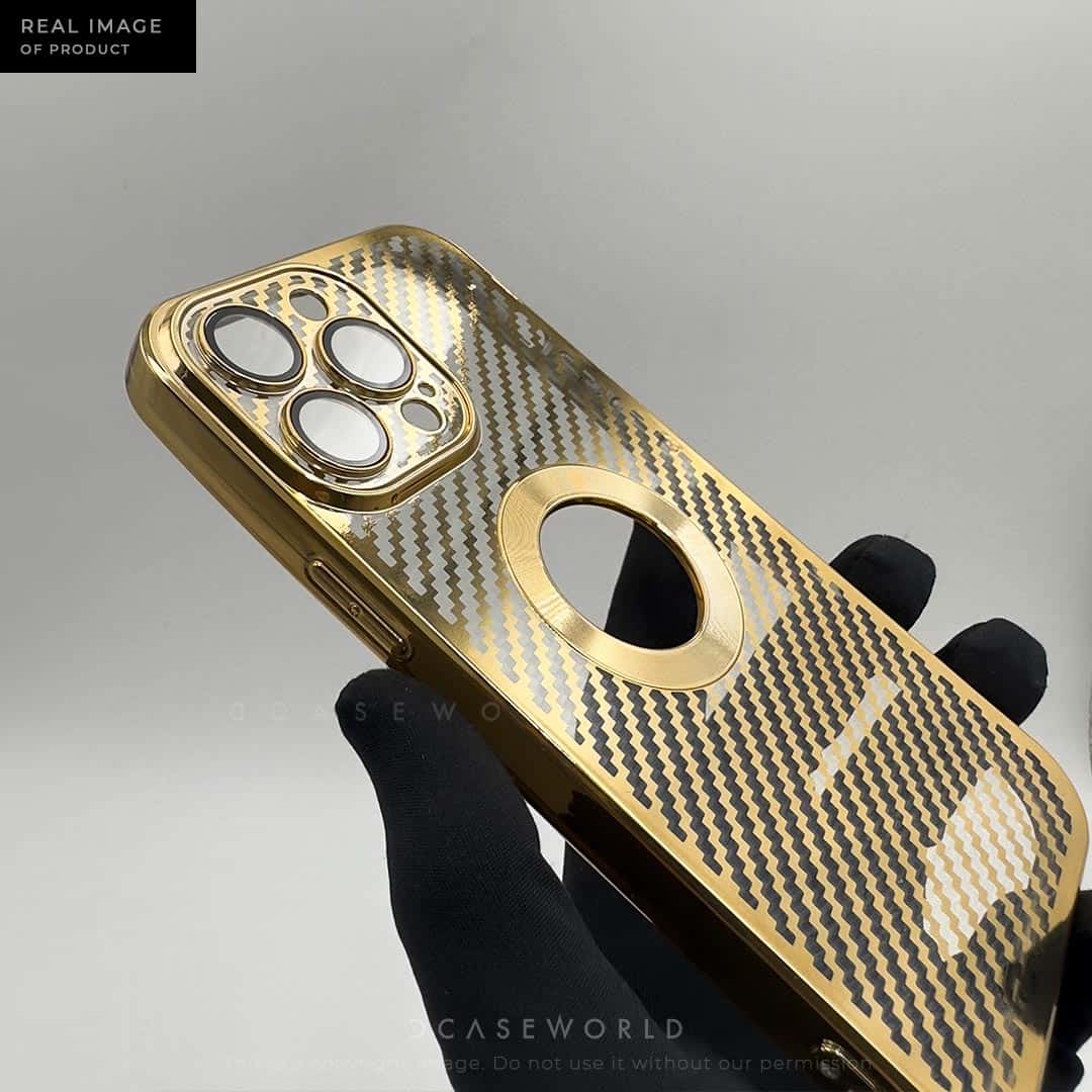 Chrome carbon Fiber Pattern with Lens Glass
