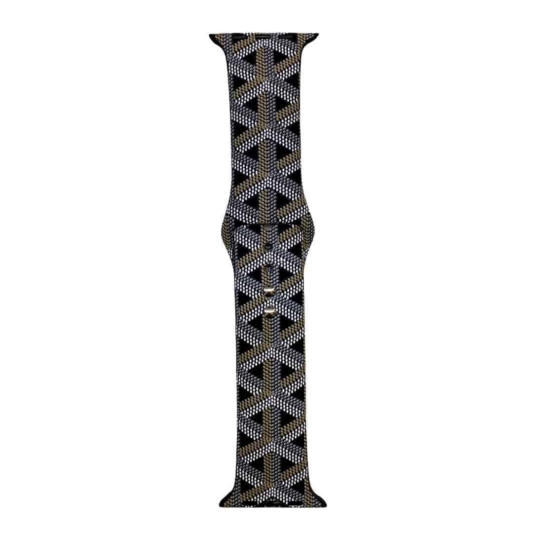 Goyard Pattern Silicone Apple Watch Band 42-44MM