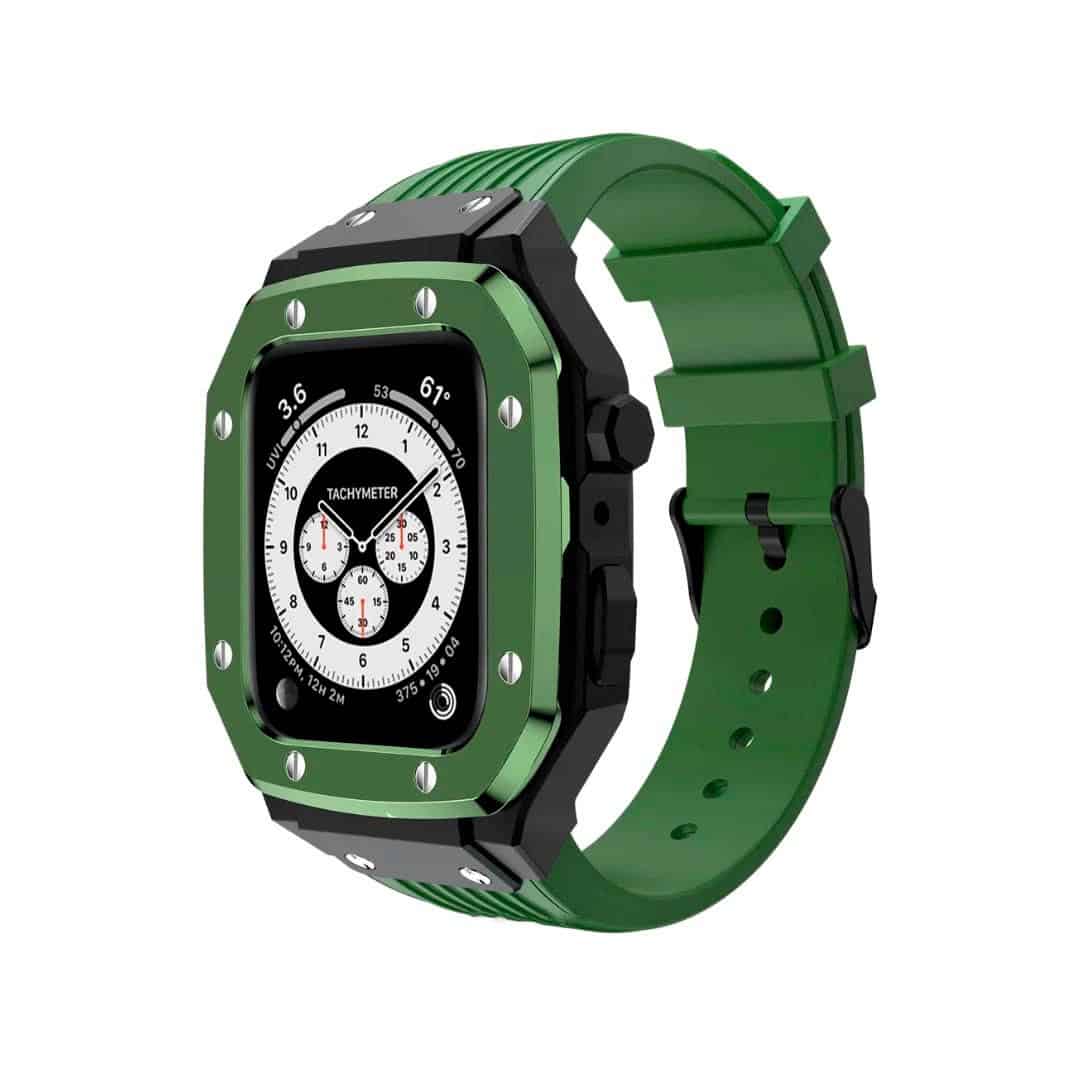 Luxury Stainless Steel Case with Silicon Strap (44-45MM)