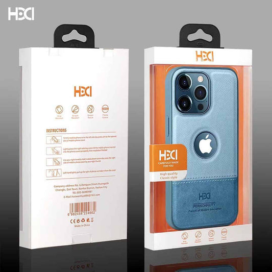 HBD Logo Cut Leather Case with Microfibre Lining