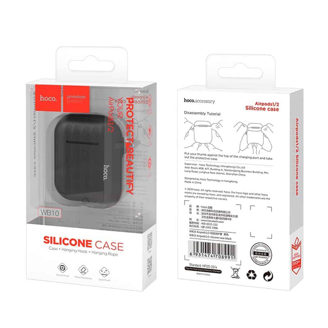Matt Black Silicone AirPods Case
