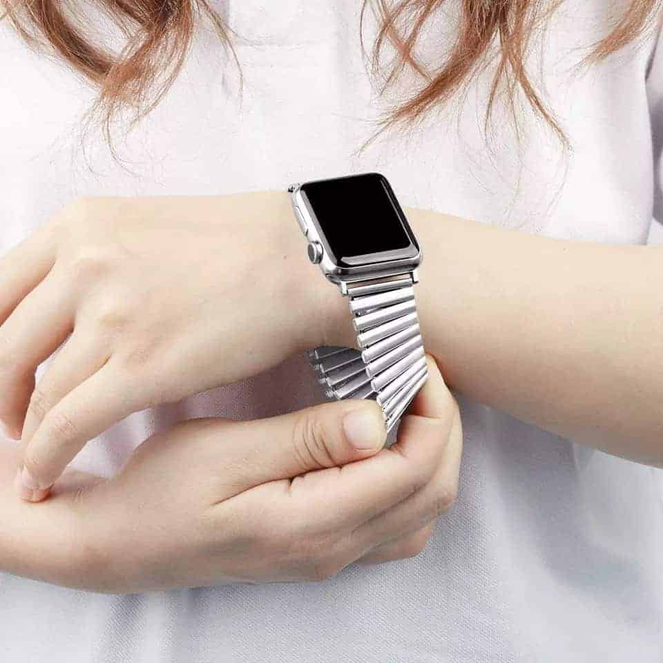 Elastic Classy Stainless Steel Apple Watch Loop (42-44MM)