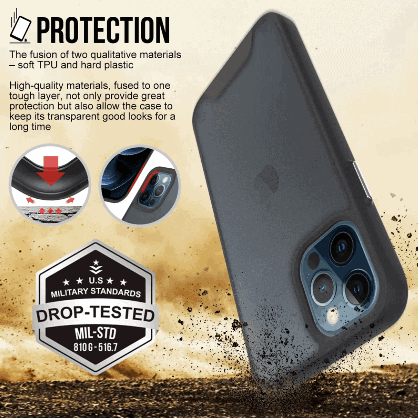 Luxury Space Case with Drop Protection for iPhone 12 Series