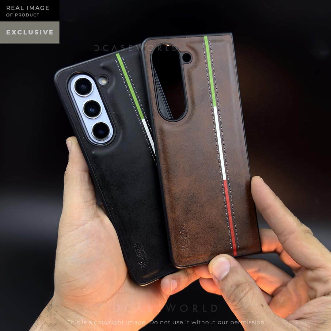 ITALIAN STRIPES LUXURIOUS ICON CASE - Z FOLD 5