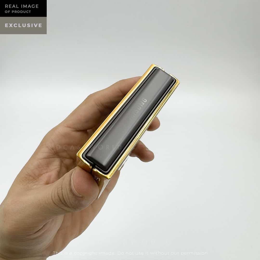 Joker Glass Back with Golden Chrome Case – Z Flip 5