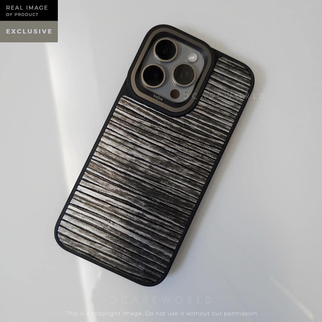 Kajsa Premium Leather Back in Black and Silver
