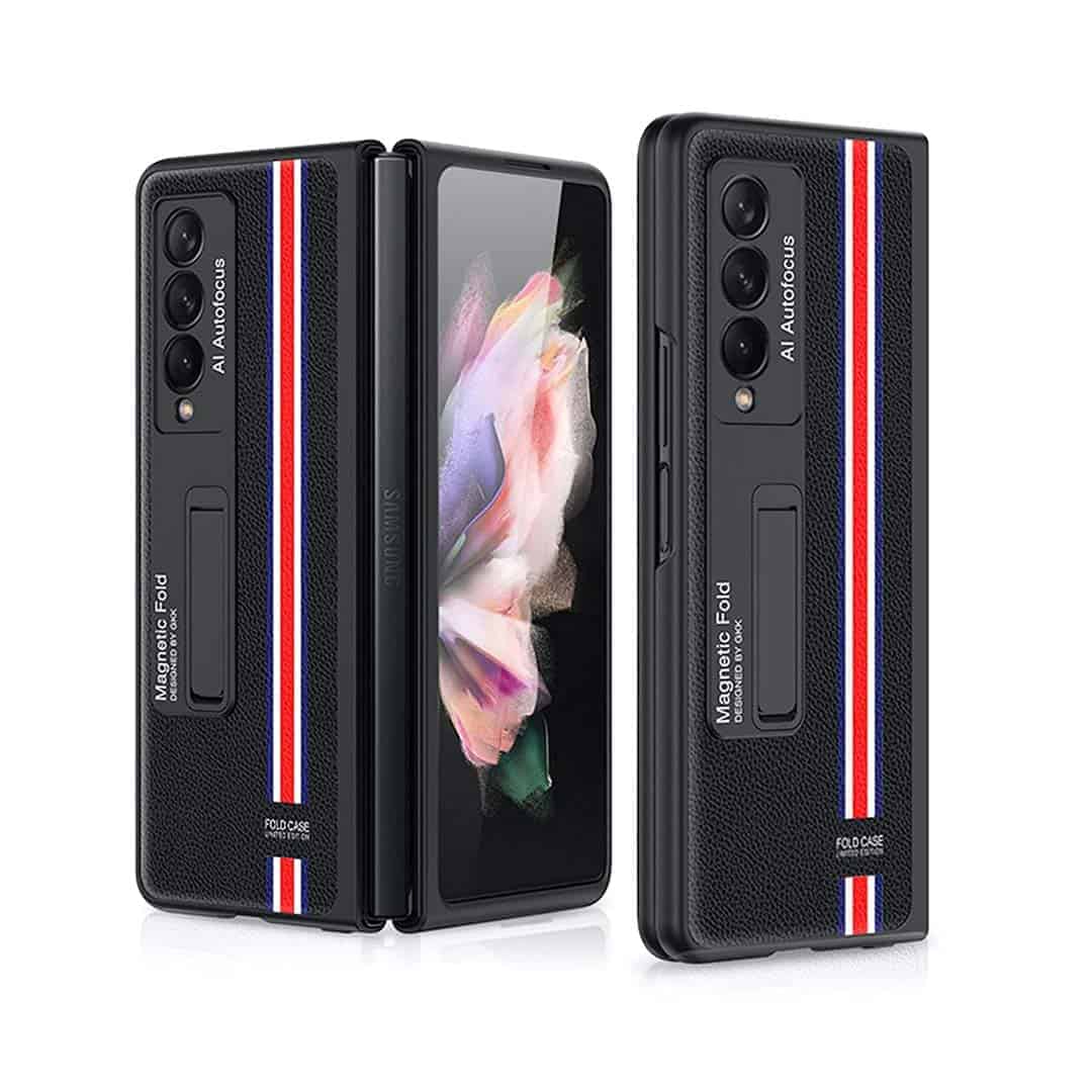 Leather Kickstand Case for Z Fold 3