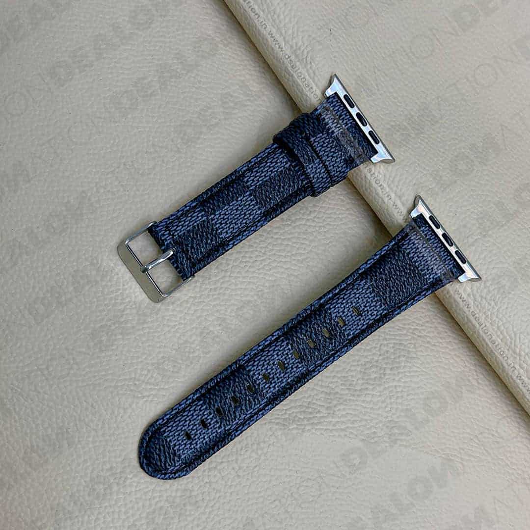 Premium Checks Leather Watch Band 42-44 MM
