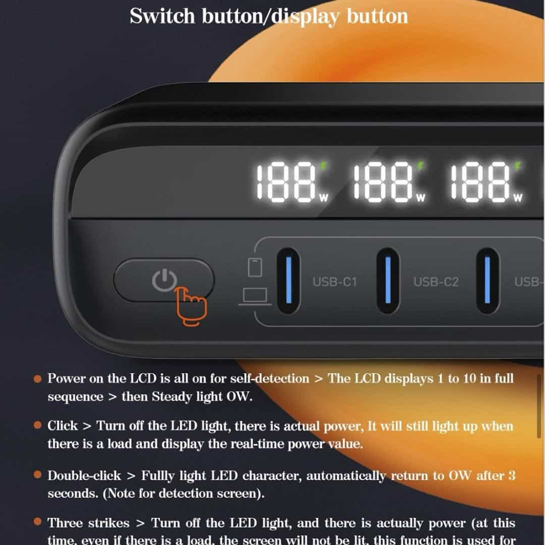 LDNIO 140W USB C 6 Port GaN Desktop Charger
