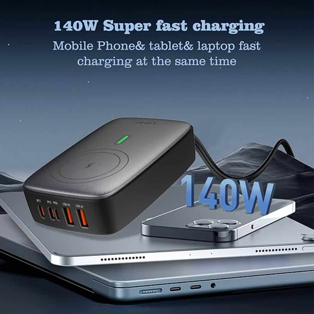 LDINO 140W PD Super Fast Charge + Wireless Charge