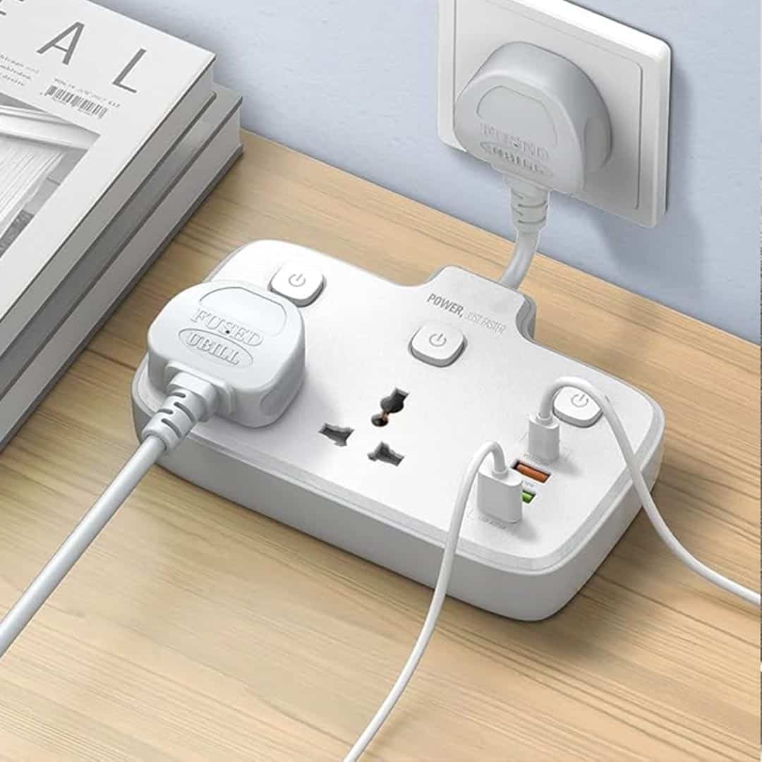LDNIO SC2413 Universal Power Strip Surge Protector with 4 USB Ports